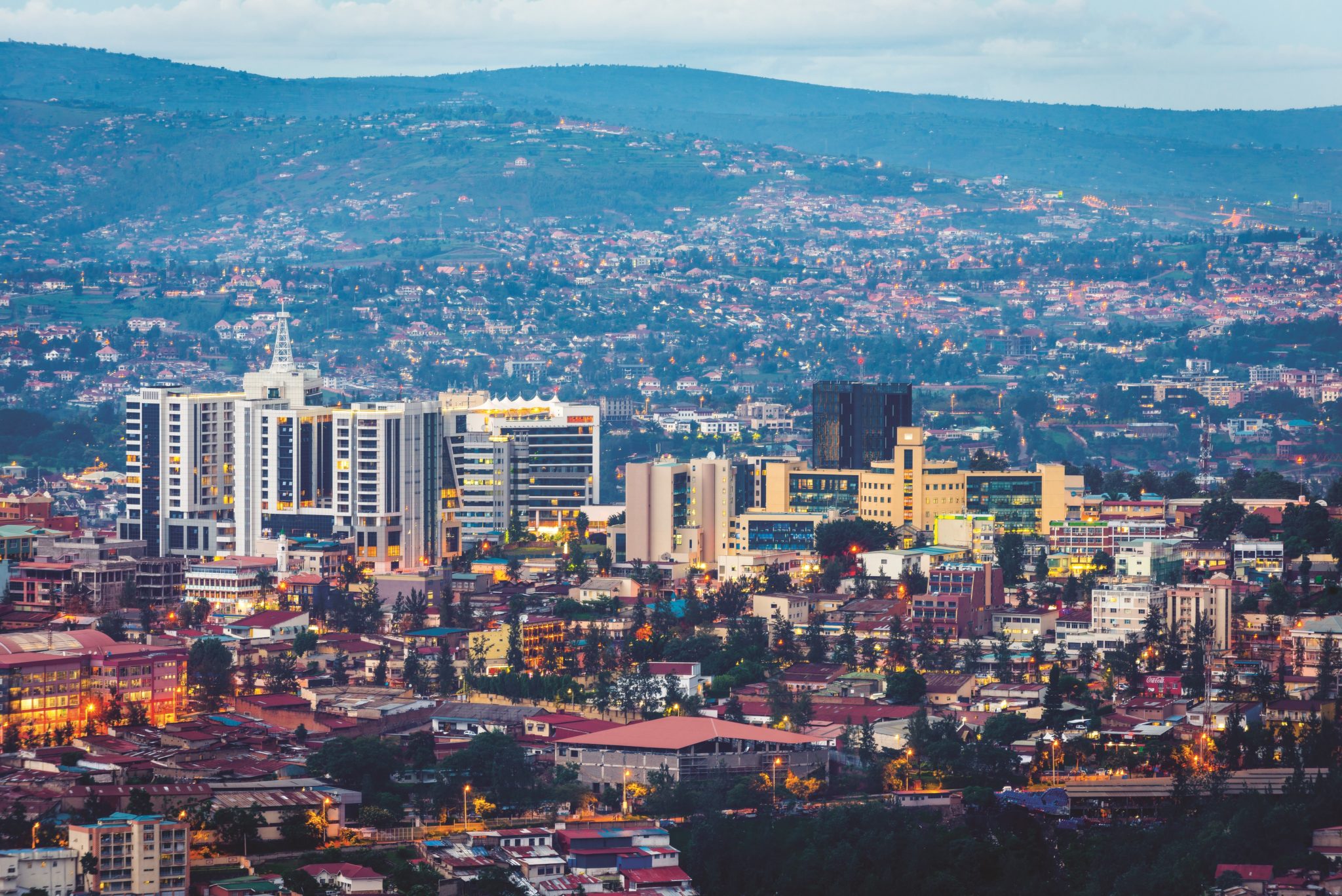 Kigali city view from Nyarugenge