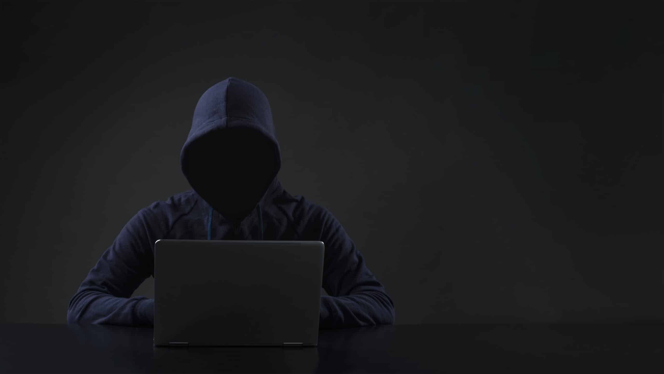 Hacker in front of computer