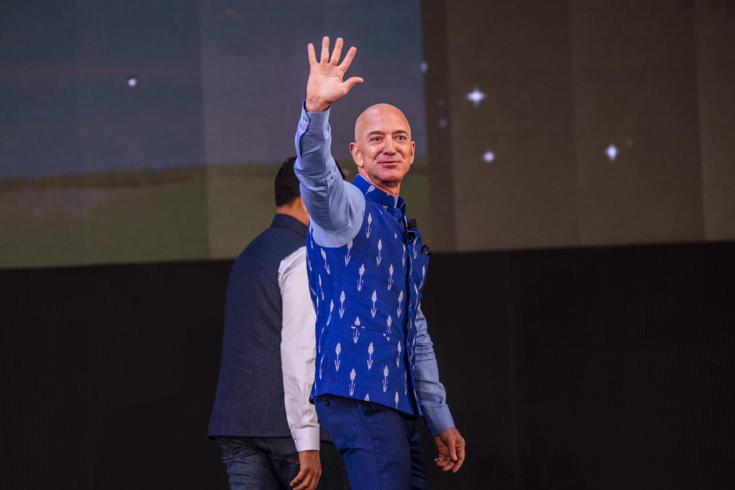 Amazon CEO Jeff Bezos Attends Amazon’s Annual Smbhav Event In Delhi