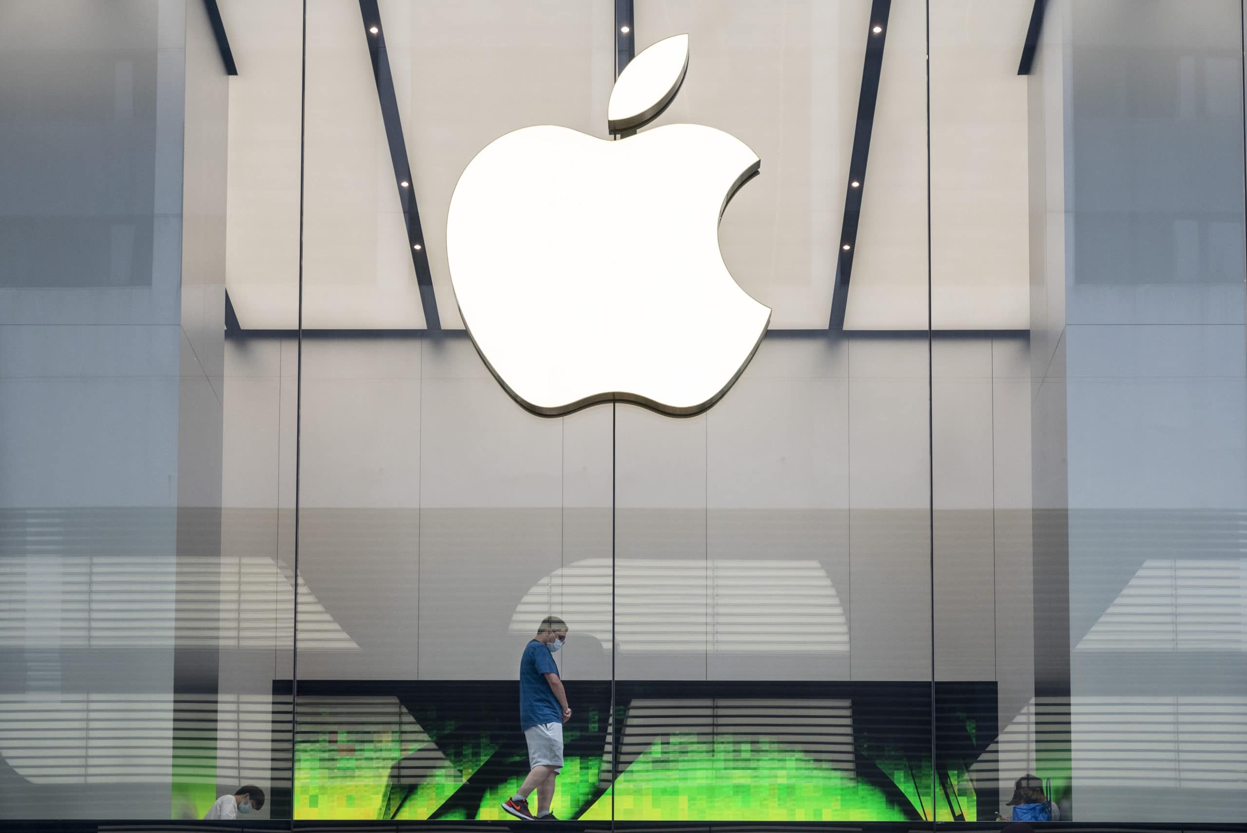 American multinational technology company Apple store seen