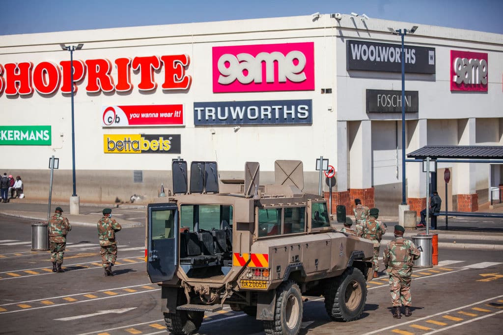 SANDF inspects Jabulani Mall after social unrest in South Africa