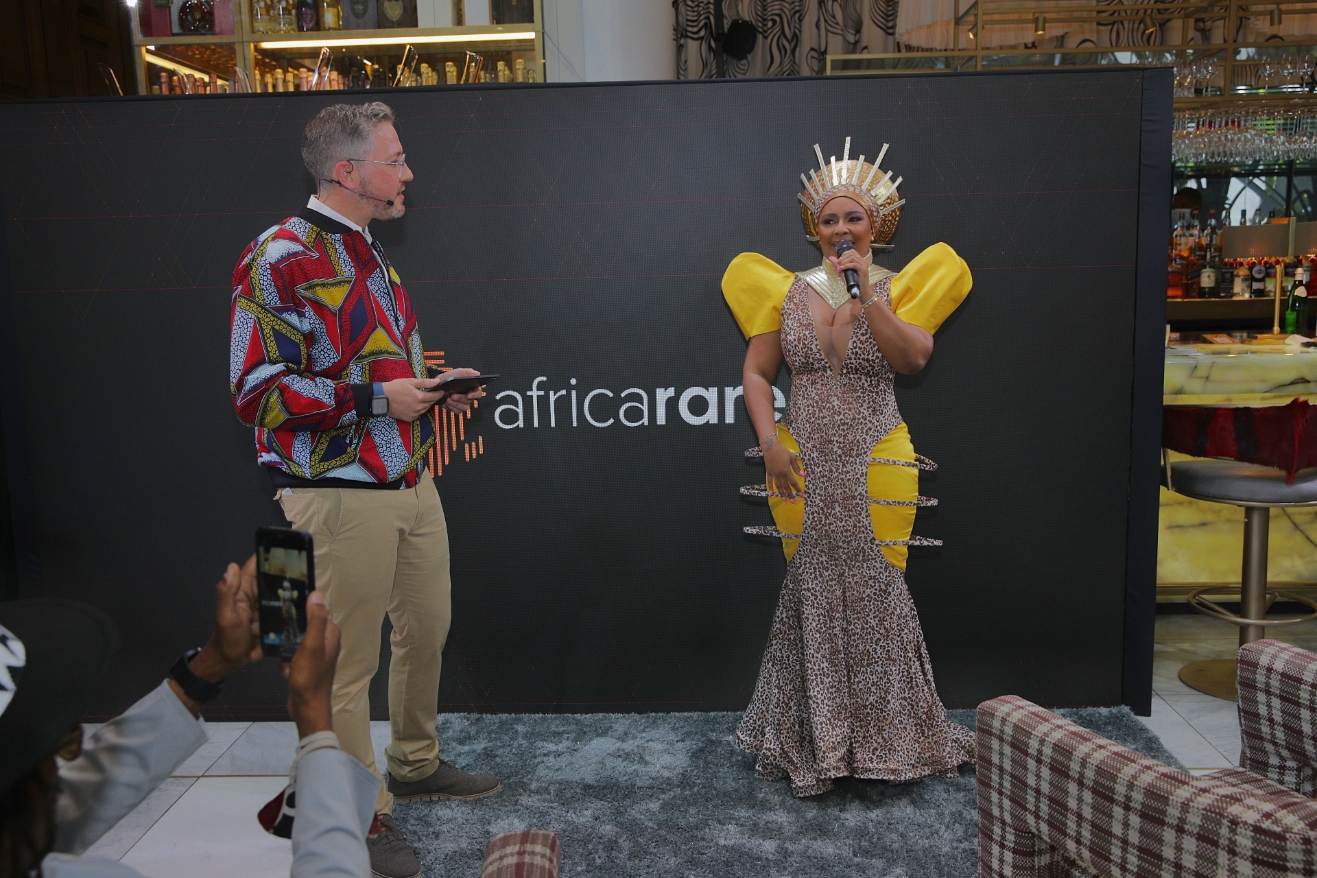 Mic Mann & Boity at Africarare Launch in JHB 28 Feb 2022