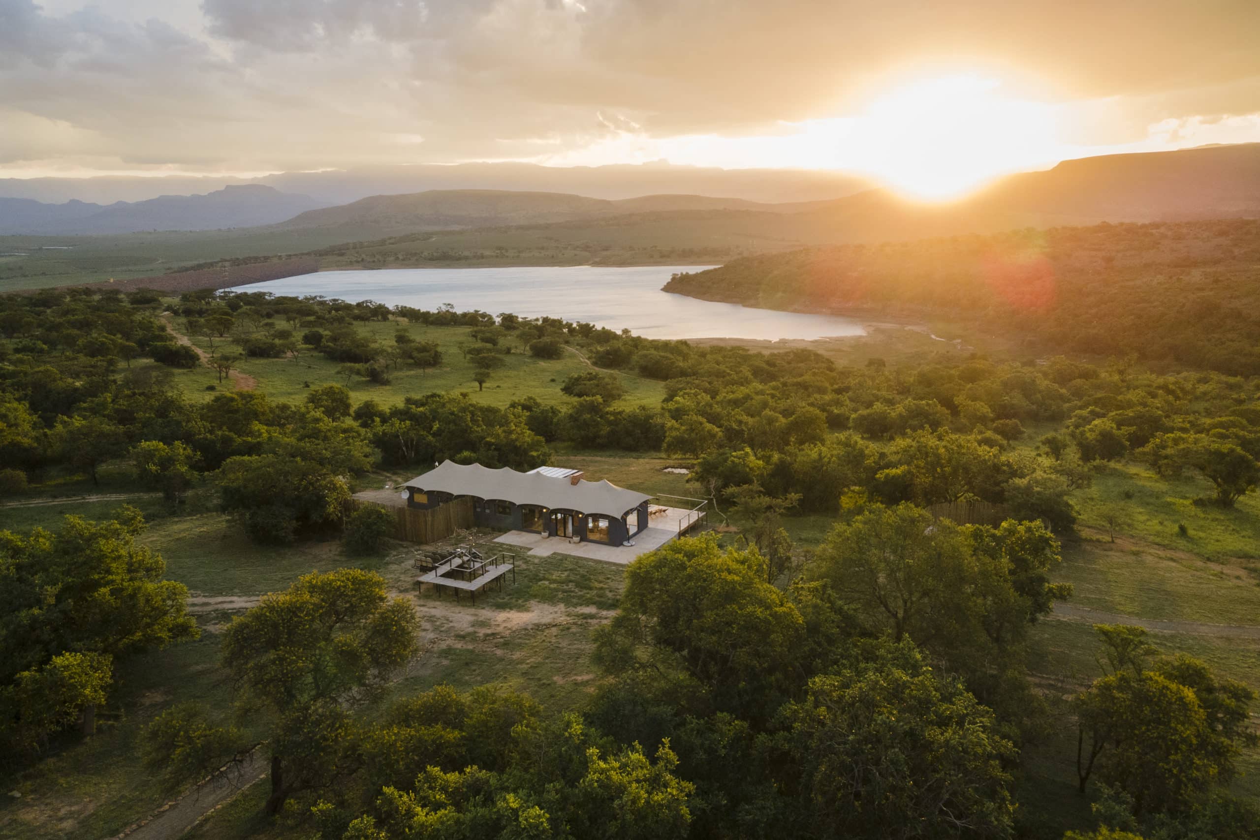 Overview of Sasi Bush Lodge in KwaZulu-Natal, by Rogan Kerr