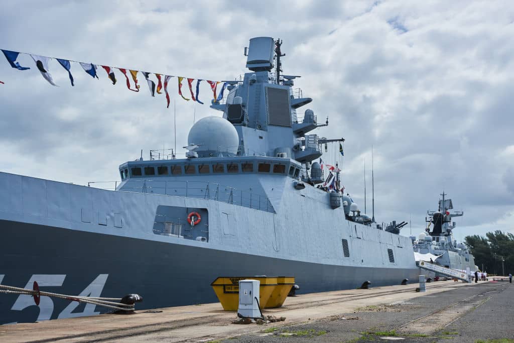 Chinese, Russian and South African Vessels ahead of Naval Exercise