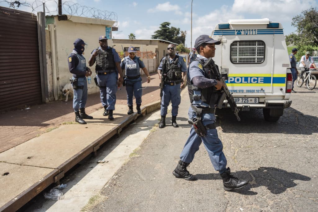 Large-scale police operation in Johannesburg