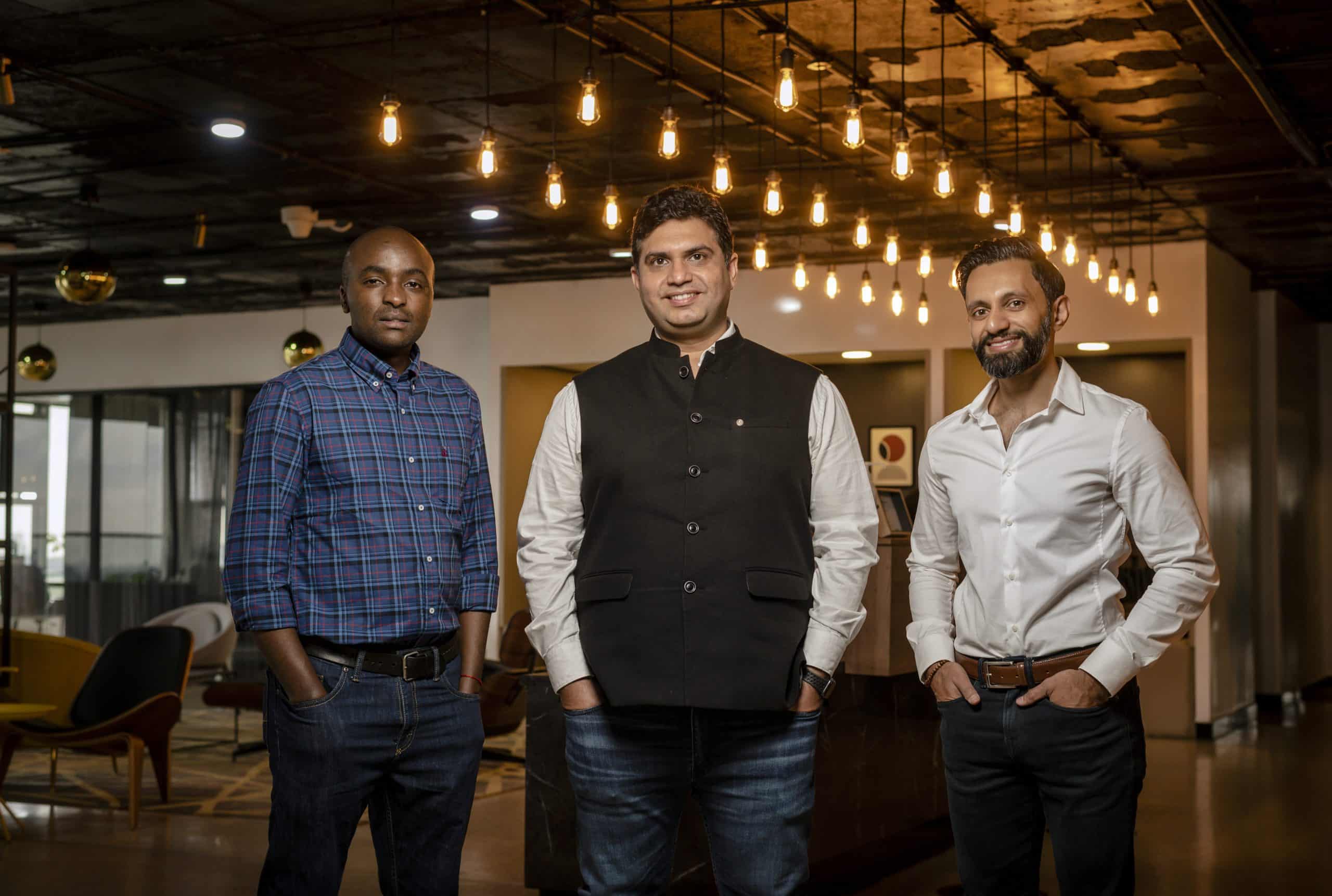 Craydel co-founders John Nguru, Manish Sardana and Shayne Aman Premji; image supplied