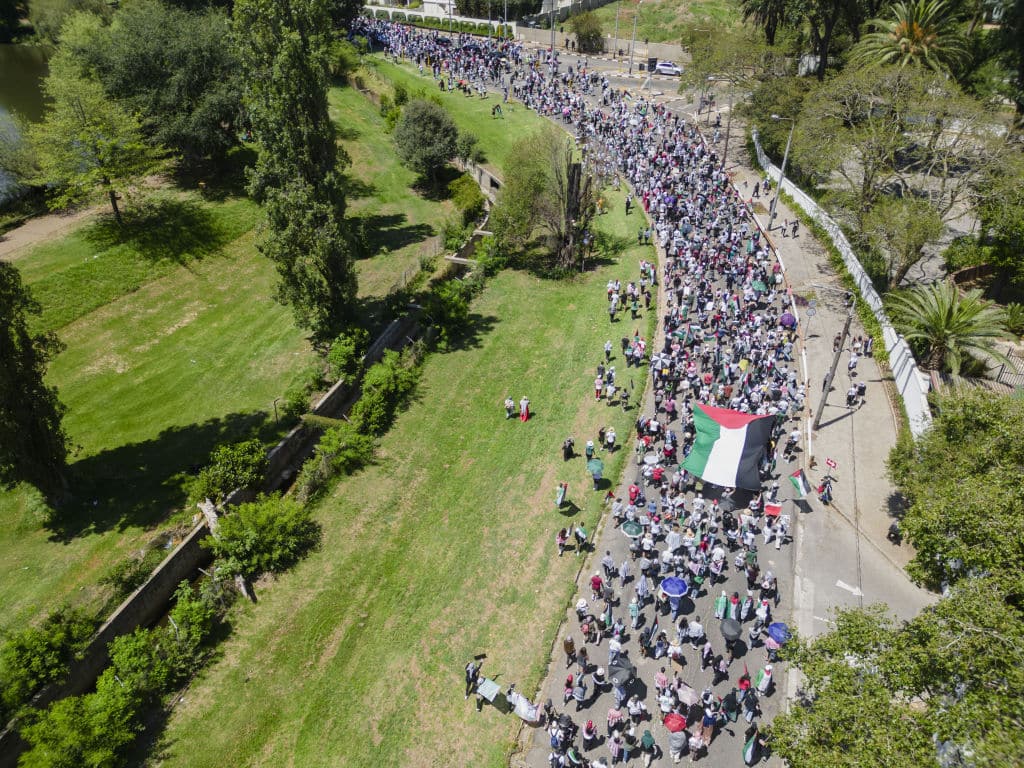 Pro-Palestinian demonstration in Johannesburg