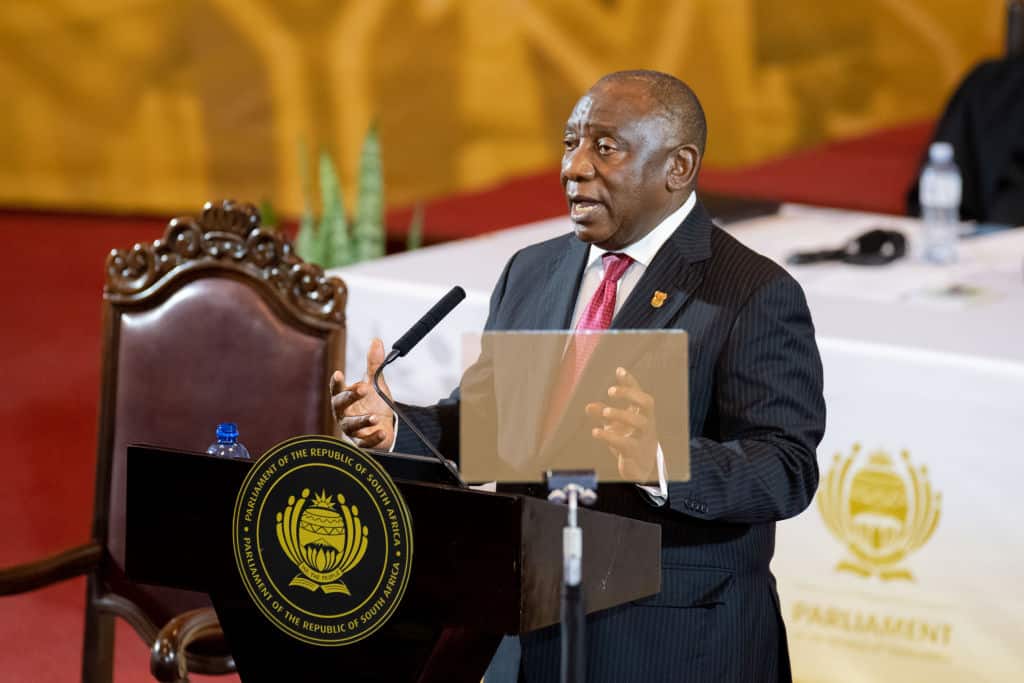 South African President Ramaphosa Delivers 2024 State Of The Nation Address.