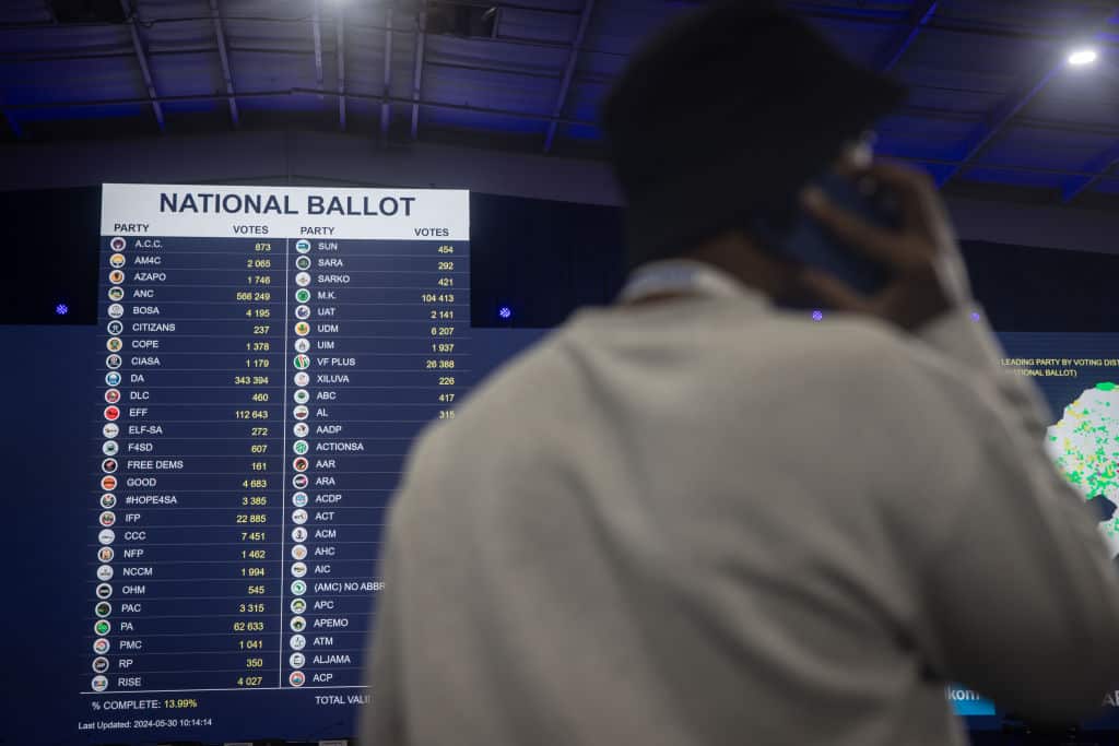 South Africans Await Results In National Election