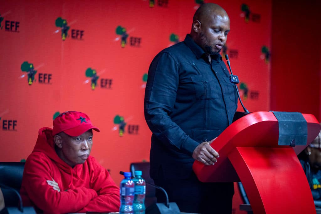 EFF Party Holds Press Conference As Deputy Leader Resigns