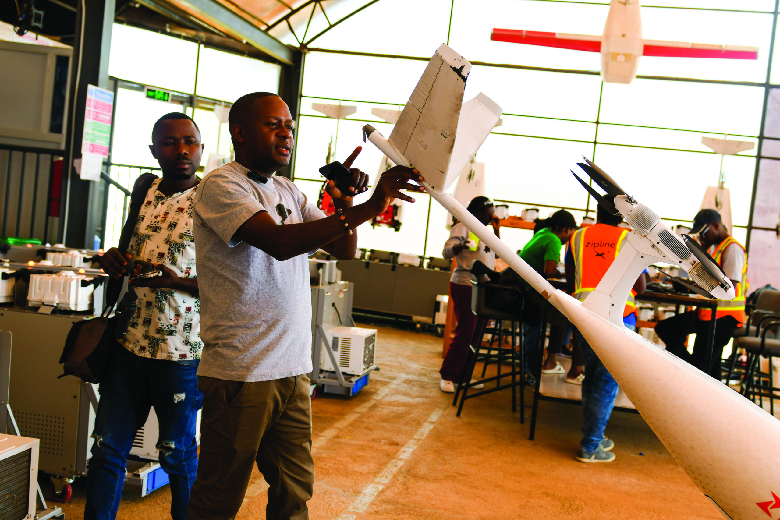 Prosper Uruvugundi, Partnership Manager at Zipline (Photo byChanel Retief)