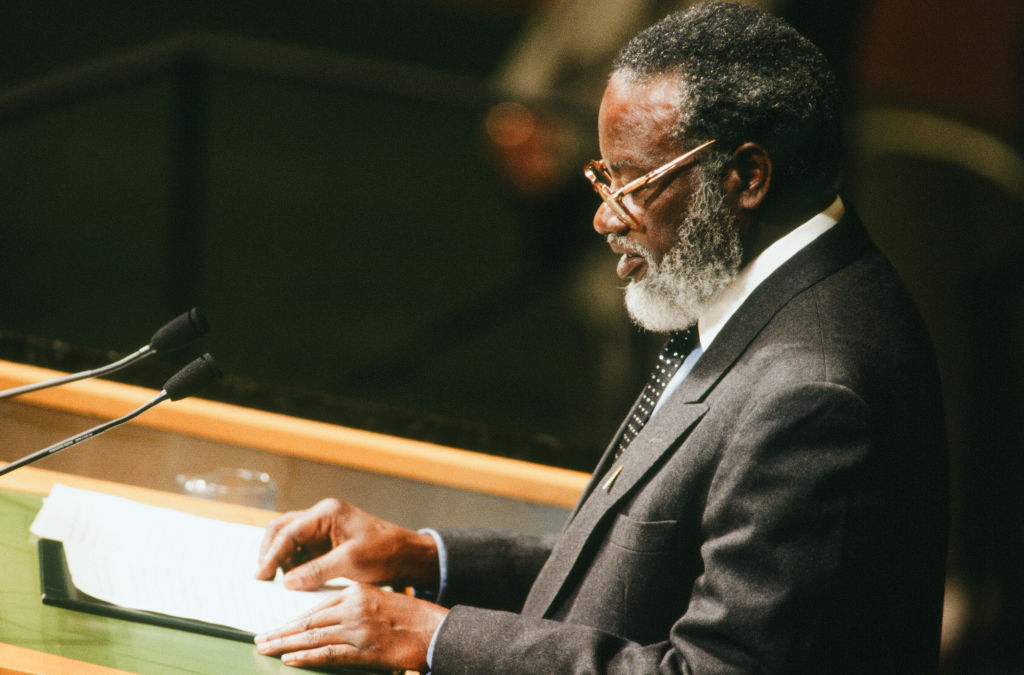 Dr. Sam Nujoma addresses the United Nations