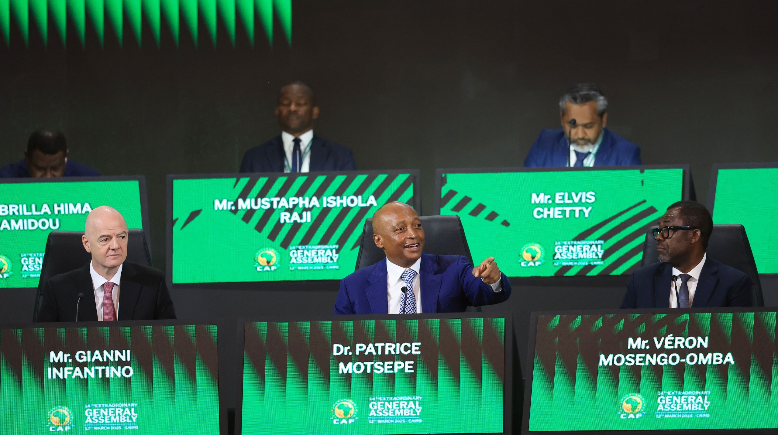 Dr Patrice Motsepe was elected unopposed for a second term at CAF’s 14th Extraordinary General Assembly in Cairo on March 12; image supplied