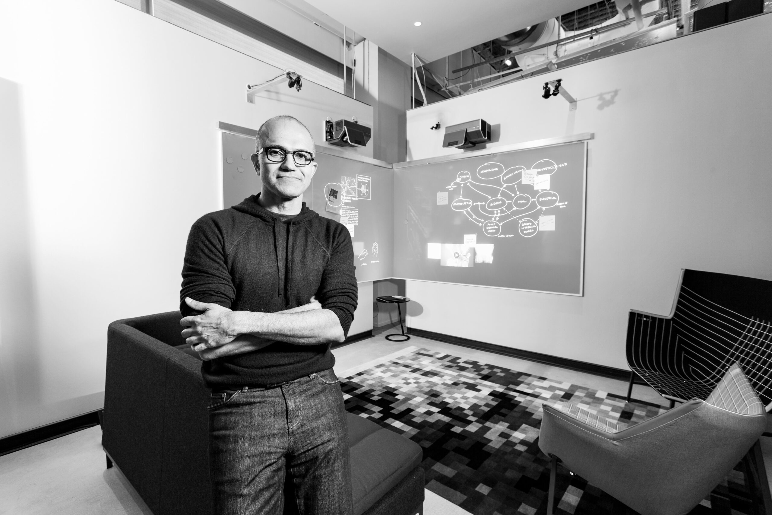 Nadella at work